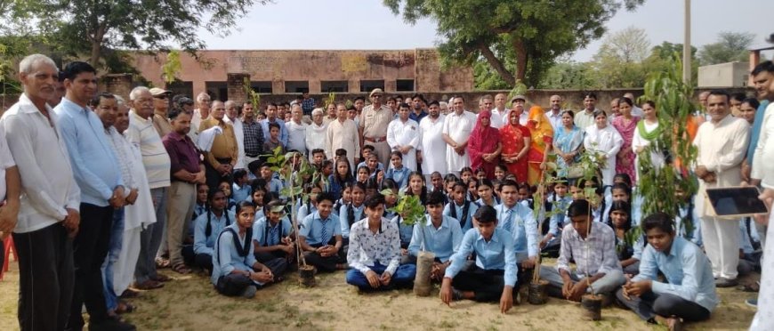 बड़ागांव में वृक्षारोपण कार्यक्रम का हुआ आगाज,  प्रकृति से बंद करें खिलवाड़ - सैनी