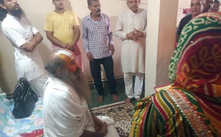 त्रिवेणी धाम महंत श्री 1008 रिछपाल दास महाराज का लक्ष्मणगढ़ क्षेत्र में हुआ आगमन