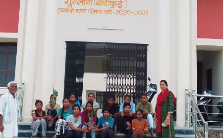 कस्तूरबा गांधी बालिका आवासीय विद्यालय में किया  वृक्षारोपण