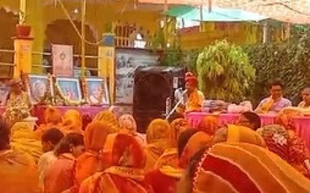 नवनिर्मित मां भगवती भवन के उद्घाटन उत्सव समारोह एवं सम्मान समारोह आयोजित