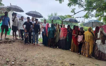 जिंदल के विरोध में जालिया गांव के किसानों का धरना 53 वे दिन भी जारी