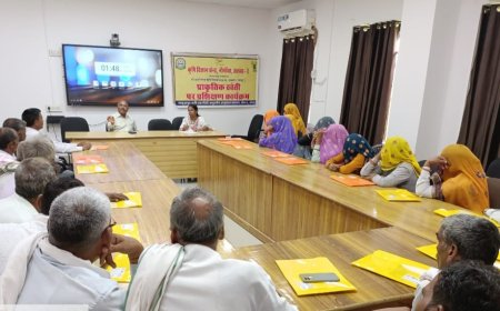 प्राकृतिक खेती पर 42 किसानों को दिया दो दिवसीय प्रशिक्षण