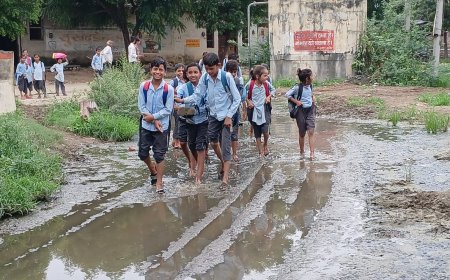 गंदे पानी से भरे रास्ते से ग्रामवासी और विद्यार्थी परेशान:  लापरवाह जनप्रतिनिधियों की अनदेखी का शिकार  ग्रामीण