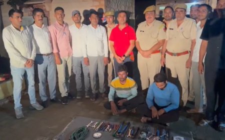 खेड़ापा पुलिस को बहुत बड़ी मिली सफलता:  अन्तरराज्यीय चोर गिरोह का पर्दाफाश, दो शातिर बदमाश गिरफ्तार