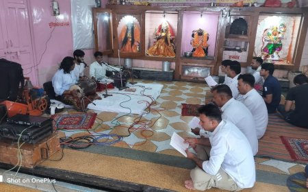 कटी घाटी स्थित हनुमान मंदिर पर हुआ सुंदरकांड पाठ का आयोजन
