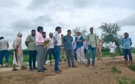 जिले में बारिश के मध्यनजर जिला कलक्टर देवेंद्र कुमारने  विभिन्न बांधों  और बाण गंगा नदी का किया निरीक्षण