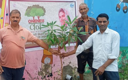 संत निरंकारी मंडल ने नौगावा मे किया गया वृक्षारोपण