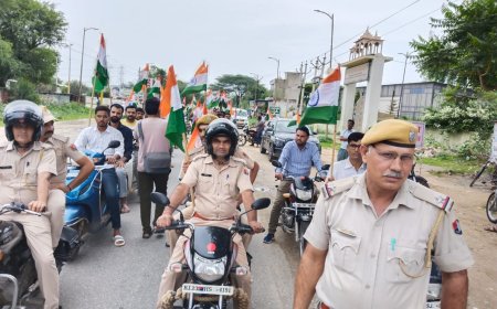 उदयपुरवाटी में निकाली तिरंगा रैली