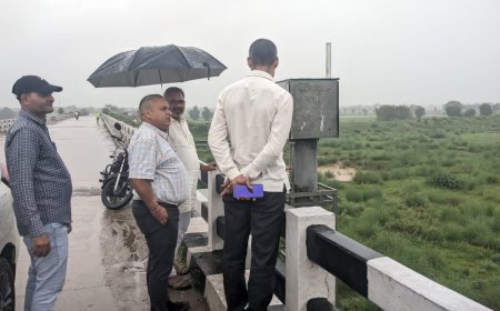 अतिरिक्त जिला कलेक्टर खैरथल एवं भिवाड़ी ने अति-वृष्टि से प्रभावित विभिन्न क्षेत्रों का किया दौरा
