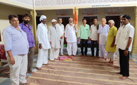 उदयपुरवाटी में किसान संघ की हुई बैठक