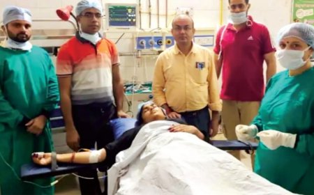 टपूकड़ाः सीएचसी मे पित की थैली का पहला ऑपरेशन