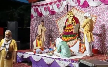 रामगढ़ में श्याम जागरण में झूमे श्रद्धालु:  खाटू श्याम बाबा के सुंदर-सुंदर भजनों से गूंजा कस्बा