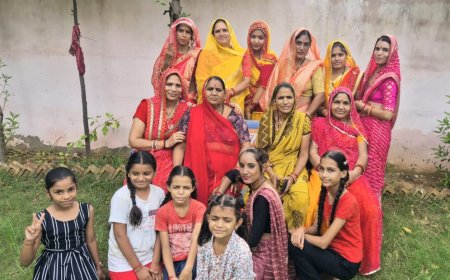 महिलाओं ने उत्साह पूर्वक कजरी तीज मनाई