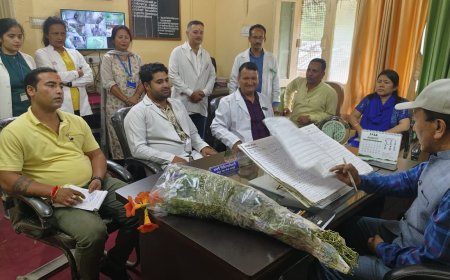 स्वास्थ्य निदेशक ने सीएससी पदमपुरी का किया औचक निरीक्षण