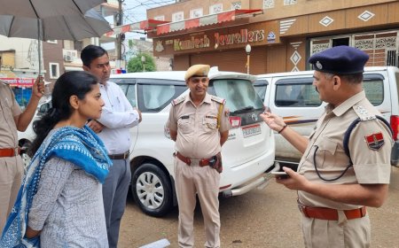जिला कलेक्टर ने भिवाड़ी में ज्वैलर्स हत्याकांड स्थल सहित संवेदनशील क्षेत्र का किया निरीक्षण
