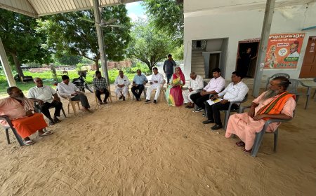 पूर्व विधायक श्रीराम भींचर व प्रधान सुमिता भींचर ने भाजपा कार्यालय में की जनसुनवाई