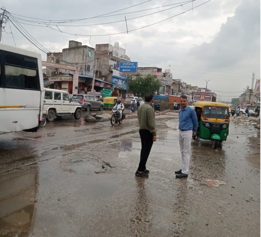 भारी वर्षा के पश्चात भी भिवाड़ी में नहीं बनी जल भराव की स्थिति,  सभी विभागों ने तत्परता से जल निकास पर किया कार्य