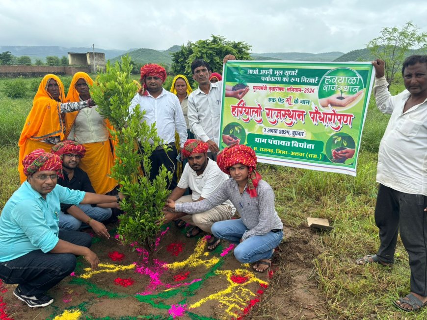 विकास अधिकारी ने बीधोता में नवग्रह वाटिका में पौधरोपण कर लोगों को दिया पर्यावरण संरक्षण का संदेश