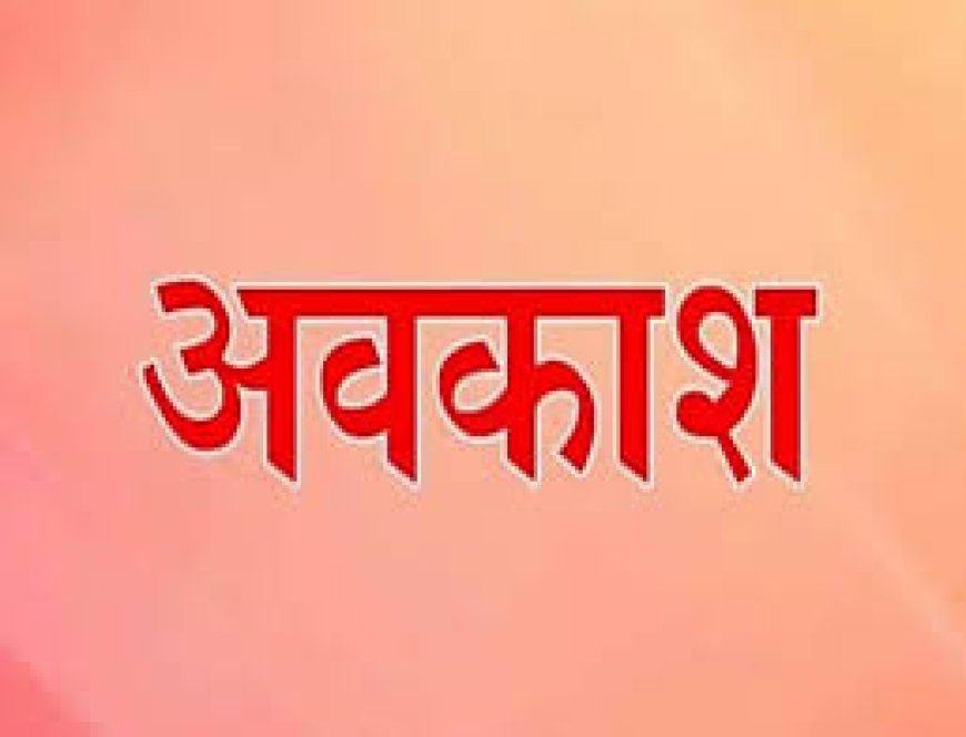 बरसात का मौसम देखते हुए खैरथल - तिजारा जिले के सरकारी व निजी विद्यालयों का अवकाश 13 अगस्त को