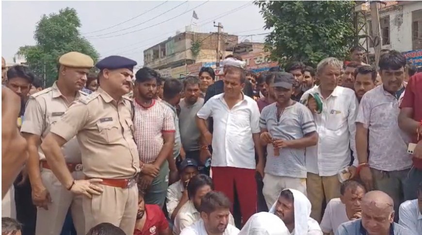 भिवाड़ी के ज्वैलरी शोरूम में हुई लूट और हत्या की घटना, स्थानीय निवासियों में भारी आक्रोश