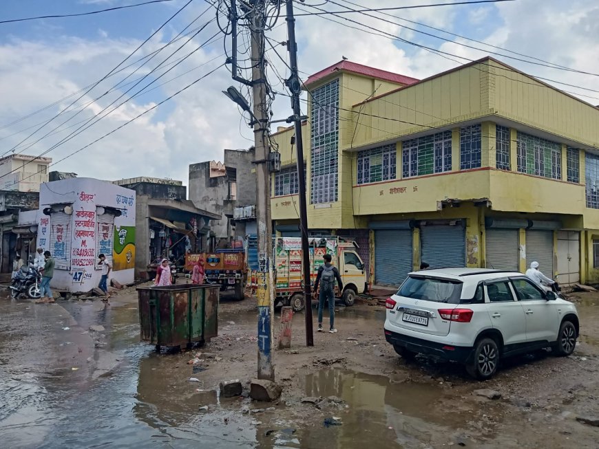 नगर पालिका की लापरवाही लोगों को हुई दुखदाई