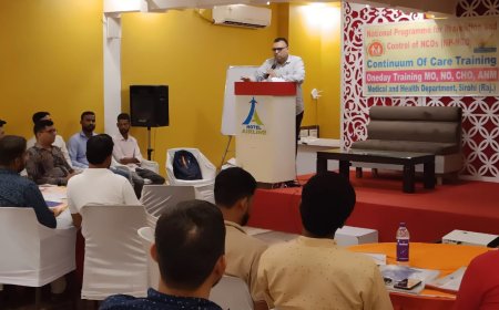 गैर संचारी रोगों की आमजन में जागरुकता लाने के उद्देश्य से सीएचओ को दिया प्रशिक्षण