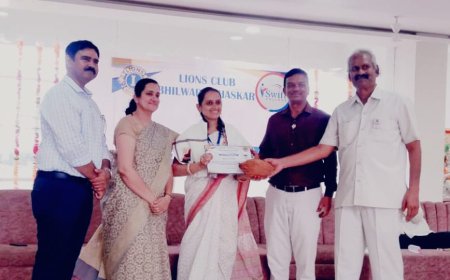 शिक्षिका कायमखानी को  'लायन्स' क्लब ने किया सम्मानित