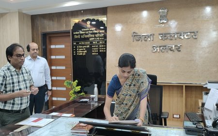 अलवर जिला कलैक्टर आर्तिका शुक्ला ने संभाला जिला कलैक्टर का कार्यभार