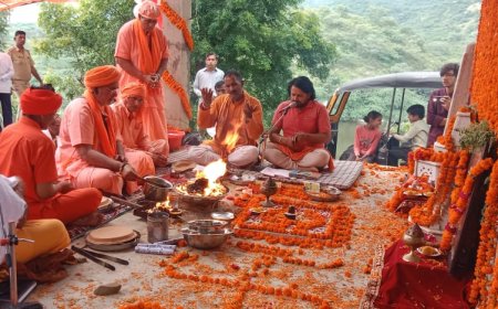 कोट बांध पर स्थित मंदिर में डॉक्टर योगी जीवन नाथ महाराज की मनाई चतुर्थ पुण्यतिथि