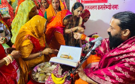 लोहार्गल सिद्ध पीठ वेंकटेश बालाजी मंदिर में ऋषि पंचमी कथा संपन्न: स्वामी अश्विनी आचार्य महाराज ने कराया कथा का रसपान