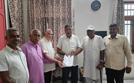 शौर्य चक्र विजेता विकास जाखड़ के लिए न्याय की माँग का राष्ट्रपति के नाम  सैनिक कल्याण बोर्ड अध्यक्ष को ज्ञापन सौपा