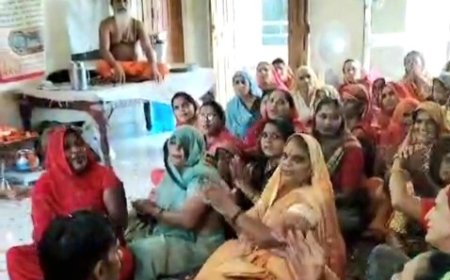 राधा रानी के जन्मदिन पर ममता के सानिध्य में छप्पन भोग की झांकी सजा धूमधाम से मनाई राधा अष्टमी