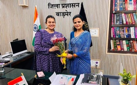 बाड़मेर : विधायक ने की नव नियुक्त जिला कलेक्टर से मुलाकात