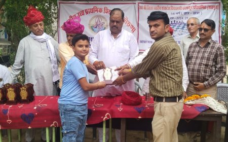 शतरंज में मॉडल स्कूल शाहपुरा जिले मे प्रथम, दो छात्रों का राज्य स्तर पर चयन