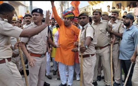 राम रेवाड़ी जुलूस पर पत्थरबाजी से गर्माया माहौल: बाजार बंद, आरोपियों की गिरफ्तारी की मांग; मौके पर पुलिस फोर्स तैनात