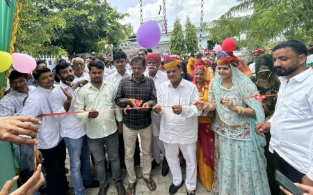 काशीनगर में सीसी ब्लॉक व नलकुंप का किया शुभारंभ