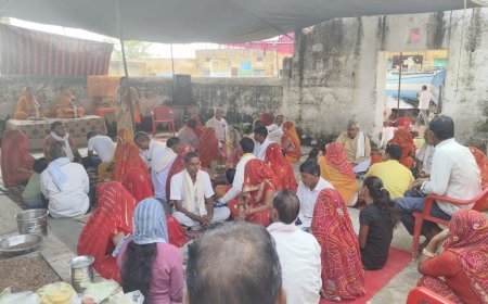 रामायण पाठ सम्पूर्ण हवन-यज्ञ आयोजन के साथ प्रसादी