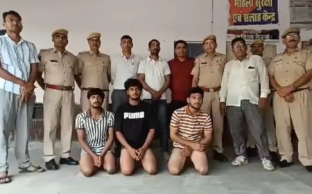 कामां मे भीमराव अंबेडकर की मूर्ति तोड़ने वाले 3 आरोपी 6 दिन बाद हुए गिरफ्तार