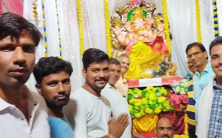 कोशीथल में गणेशोत्सव की धूम :प्रतिदिन प्रसाद वितरण एवं भजन संध्या का आयोजन