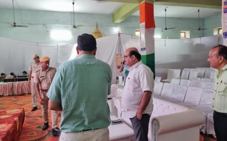 जिला कलेक्टर ने कार्यक्रम स्थल का किया निरीक्षण: स्वच्छता ही सेवा कार्यक्रम का शुभारंभ 17 सितंबर को