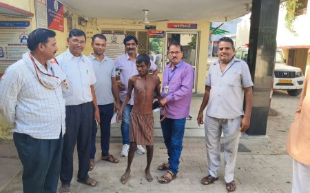 महुवा के हिंडौन रोड से  विकलांग, लावारिस बीमार  प्रभुजी को भेजा अपना घर आश्रम  हिंडौन सिटी