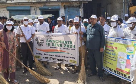 स्वच्छता ही सेवा है अभियान का मकराना मे हुआ शुभारंभ