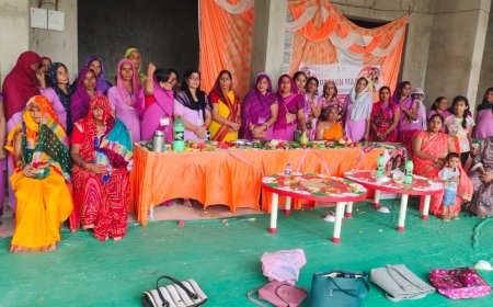 राष्ट्रीय पोषण मिशन के अंतर्गत कस्बा अलावडा़ में सुपोषण मेले का हुआ आयोजन