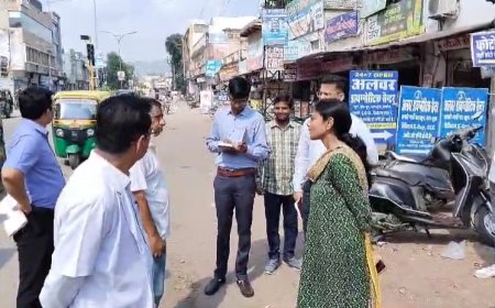 जिला कलैक्टर द्वारा सफाई का किया निरीक्षण लेकिन गंदगी के हालात बरकरार