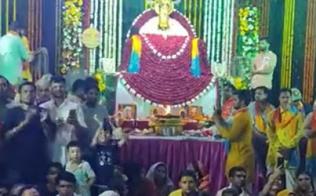 बयाना मे आठवां श्याम संकीर्तन महोत्सव आयोजित:गायक कलाकारों ने रात भर बहाई भजनों की रसधार