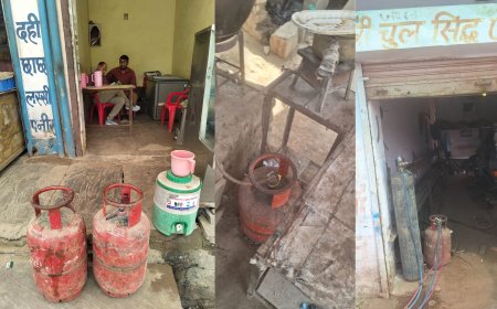 घरेलू सिलेंडरों के व्यवसायिक उपयोग पर रसद विभाग की सख्त कार्रवाई, 08 सिलेंडर जब्त
