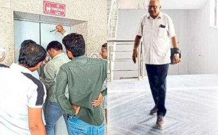 मिनी सचिवालय की लिफ्ट खराब, आधा घंटे तक फंसे रहे कानूनगो,लिफ्ट के बटन से नहीं खुला गेट, मोबाइल भी नहीं कर पाया काम