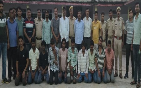 ऑपरेशन एण्टीवायरस के तहत पुलिस की बड़ी कार्यवाई: 10 साइबर ठगो को किया गिरफ्तार