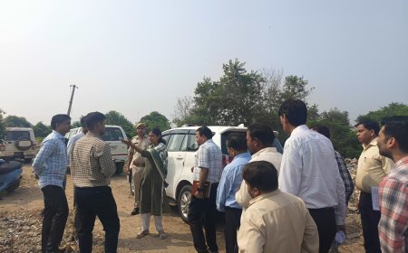 जिला कलेक्टर ने कचरा ट्रीटमेंट प्लांट का  किया औचक निरीक्षण