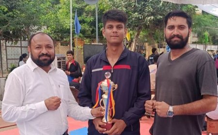 जिला स्तर पर गोल्ड मेडल प्राप्त कर राज्य स्तर पर डेनिश सैनी का चयन